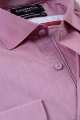 Maroon Micro Stripe Men's Dress Shirt